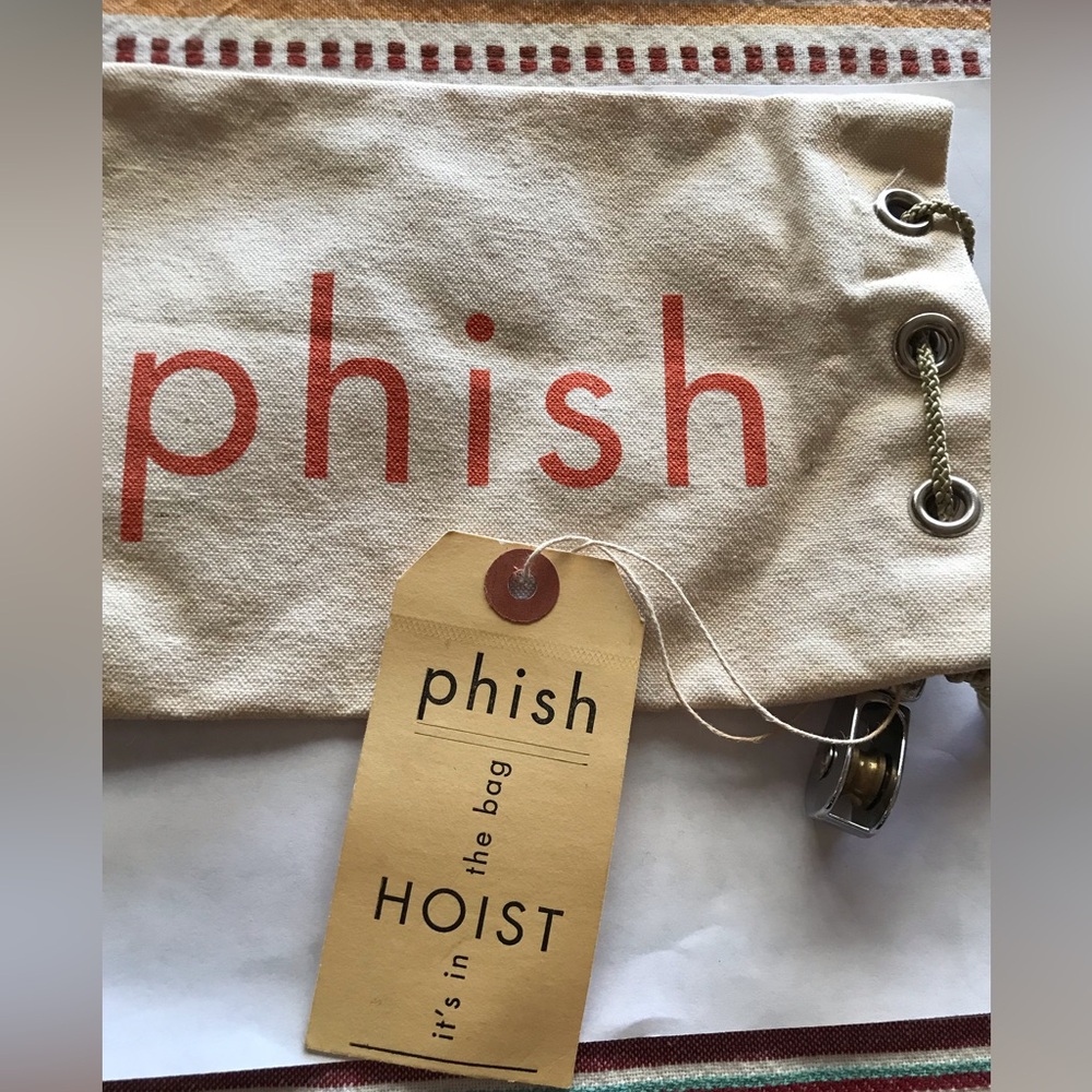 Phish “Hoist” 1994 Promo It’s in the Bag Canvas Bag with mini hoist